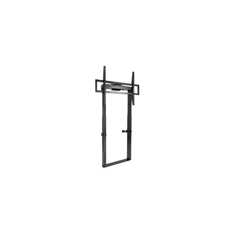 13976-TooQ TITAN Soporte de Suelo Fijo con Regulacion Electrica de Altura para Pantallas 55"-100", Negro