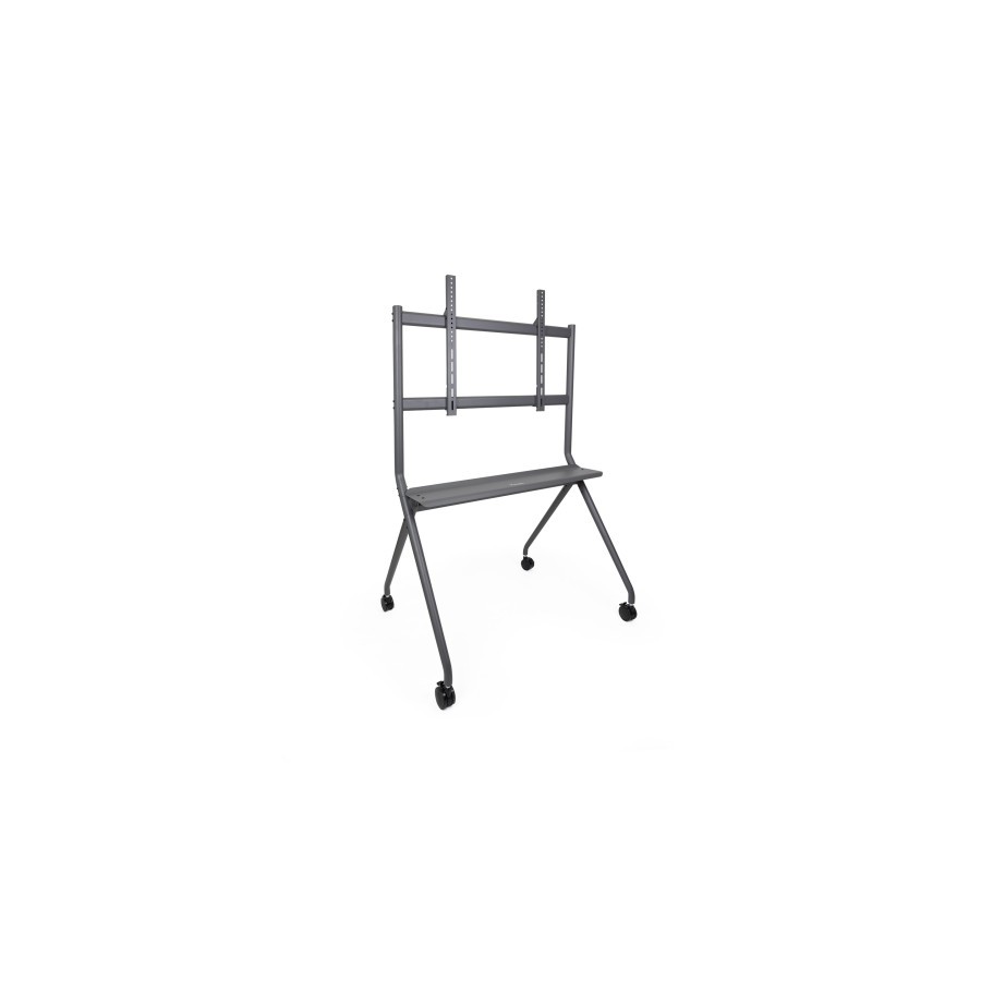 13984-TooQ iSTAND Soporte de Suelo con Ruedas para Pantallas 50"- 86", Gris