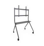 13984-TooQ iSTAND Soporte de Suelo con Ruedas para Pantallas 50"- 86", Gris