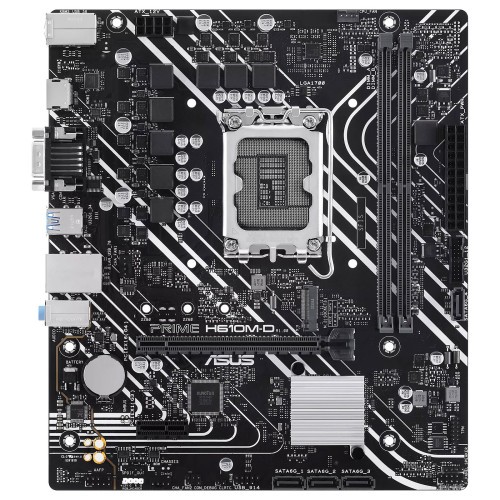 14038-PLACA ASUS PRIME H610M-D,INTEL,1700,H610,2DDR5,96GB,VGA+HDMI,4SATA3,1M.2,2USB2.0,2USB3.2,USB-C,1GBLAN,MATX