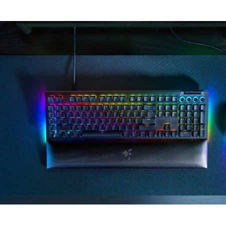 14058-TECLADO RAZER BLACKWIDOW V4 GREEN SWITCH (USA) (RZ03-04690100-R3M1)