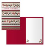 14093-PACK 6 TARJETAS DE FELICITACION NAVIDAD - TAMANO 11,5 X 17 CM - MODELO MUNECO DOHE 70004