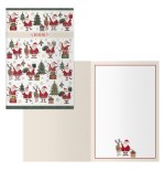 14097-PACK 6 TARJETAS DE FELICITACION NAVIDAD - TAMANO 11,5 X 17 CM - MODELO COCHE DOHE 70020