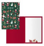 14099-PACK 6 TARJETAS DE FELICITACION NAVIDAD - TAMANO 11,5 X 17 CM - MODELO GIFT DOHE 70030