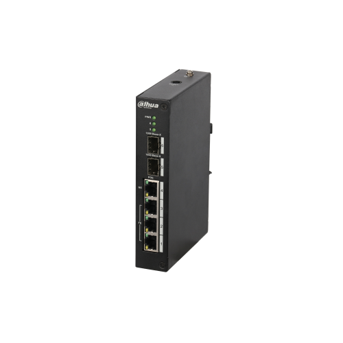 14127-(DH-PFS4206-4P-96) DAHUA SWITCH POE L2 GESTIONABLE 3 PUERTOS + 1 UPLINK GIGABIT HIPOE + 2 SFP