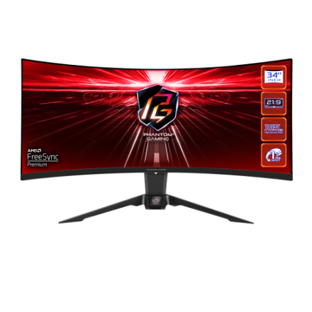 14237-MONITOR ASROCK PG34WQ15R2B,34",CURVO