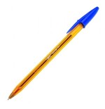 1427-BOLIGRAFO CRISTAL FINE CUERPO NARANJA TRAZO 0,3 MM. COLOR AZUL BIC 872730