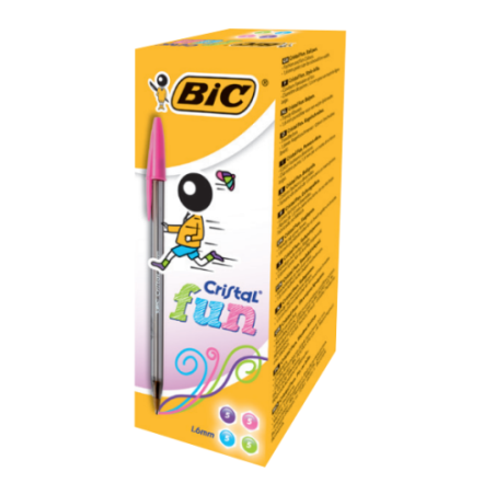 1430-BIC Cristal Fun Violeta Boligrafo 20 pieza(s)