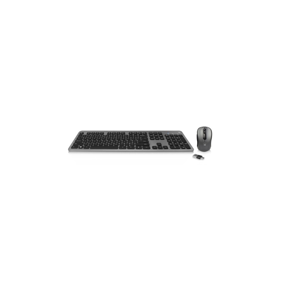 14370-Ewent EW3272 teclado Raton incluido RF inalambrico QWERTY Espanol Negro