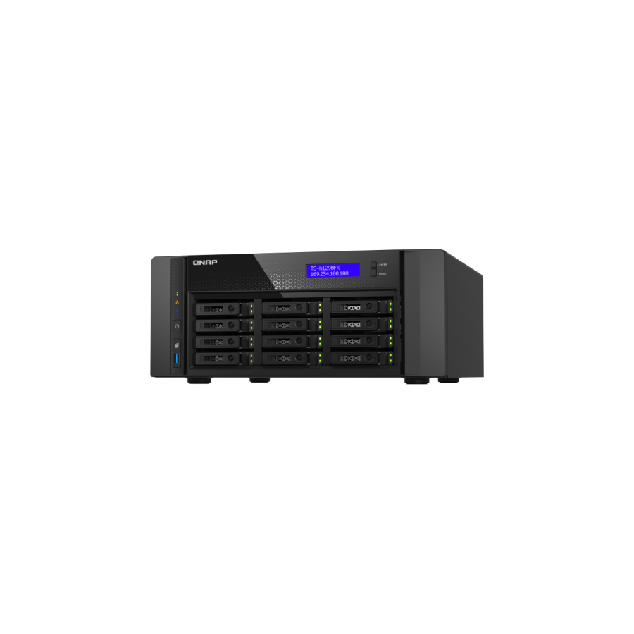14372-QNAP TS-h1290FX NAS Torre Ethernet Negro 7302P