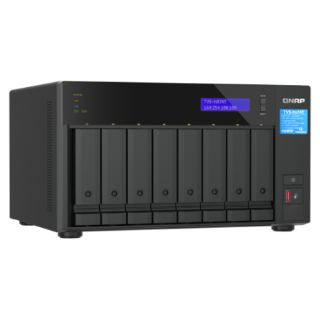 14375-QNAP TVS-H874T-I9-64G servidor de almacenamiento NAS Torre Ethernet Negro