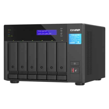 14378-QNAP TVS-H674T-I5-32G servidor de almacenamiento NAS Torre Ethernet Negro i5-12400