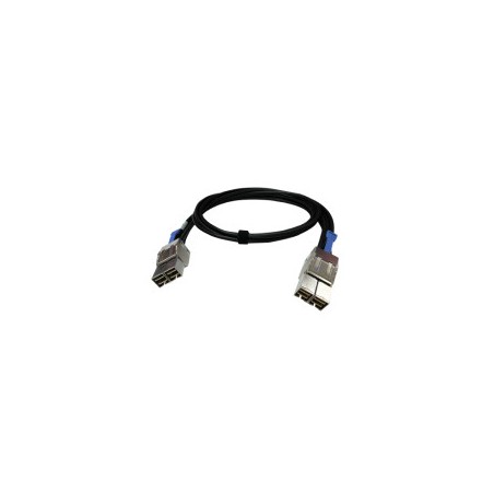 14386-QNAP CAB-PCIE10M-8644-8X cable Serial Attached SCSI (SAS) 1 m Negro