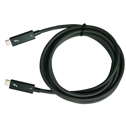 14387-QNAP CAB-TBT315M-40G cable Thunderbolt 1,5 m 40 Gbit/s Negro
