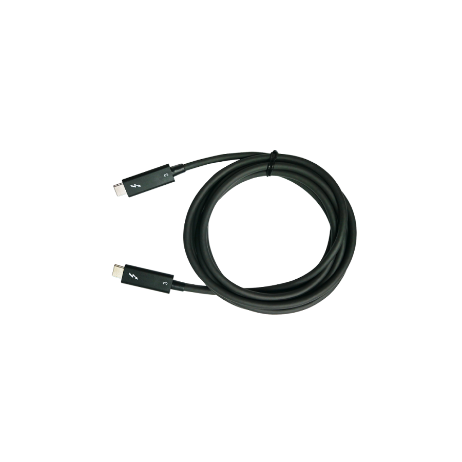14387-QNAP CAB-TBT315M-40G cable Thunderbolt 1,5 m 40 Gbit/s Negro