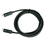 14387-QNAP CAB-TBT315M-40G cable Thunderbolt 1,5 m 40 Gbit/s Negro