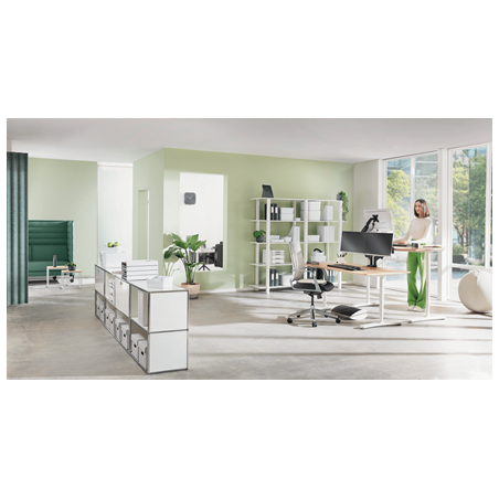 14471-SOPORTE ELEVADOR PARA MONITOR AJUSTABLE GRIS ERGO LEITZ 65040085