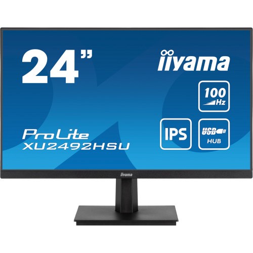 14497-MONITOR IIYAMA 24" PROLITE SLIM XU2492HSU-B6, IPS, 100HZ, 0,4 MS, USB, HDMI, DISPLAYPORT, ALT 2x2W, INCLI
