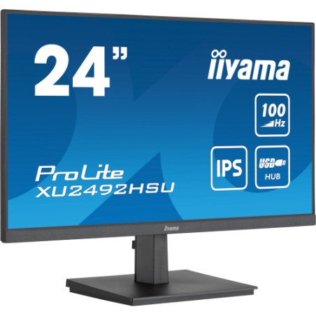 14498-MONITOR IIYAMA 24" PROLITE SLIM XU2492HSU-B6, IPS, 100HZ, 0,4 MS, USB, HDMI, DISPLAYPORT, ALT 2x2W, INCLI
