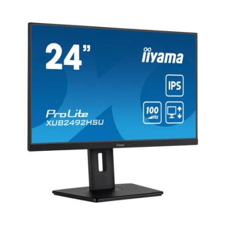 14501-MONITOR IIYAMA 24" PROLITE SLIM, IPS, 100HZ, 0,4 MS, USB, HDMI, DISPLAYPORT, ALT 2x2W, INCLI NEGRO