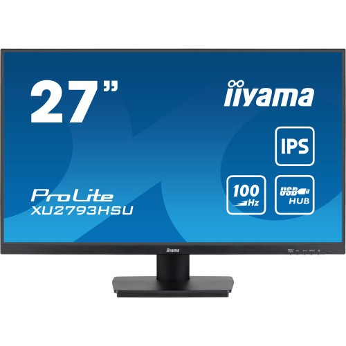 14502-MONITOR IIYAMA 27" PROLITE XU2793HSU-B6, IPS, 100HZ, 1MS, USB, HDMI, DISPLAYPORT, ALT 2x2W, INCLI