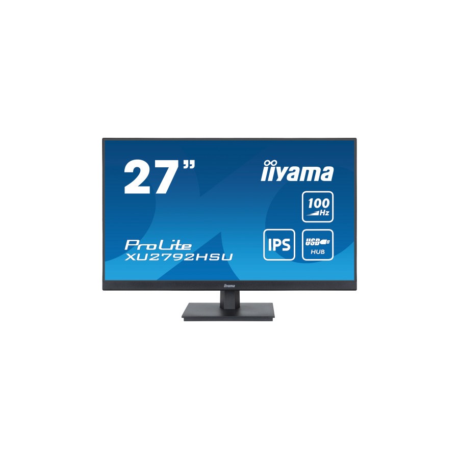 14504-MONITOR IIYAMA 27" PROLITE XU2792HSU-B6, IPS, 100HZ, 0,4MS, USB, HDMI, DISPLAYPORT, 2x2W, INCLI