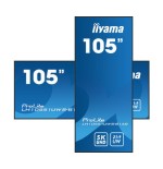 14544-MONITOR PROFESIONAL IIYAMA 105" (LH10551UWS-B1AG) / TIEMPO OPERACION 24/7 / USO HORIZONTAL Y VERTICAL / IPS / 5120