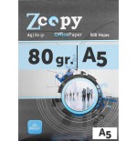 14558-PAQUETE 500H PAPEL 80GR A5 ZCOPY CIE 146 A5ZCOPY80GR