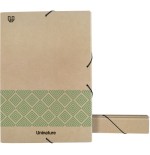 14569-CAJA PROYECTOS RECICLADA KRAFT SOFT LOMO 5CM FOLIO VERDE UNINATURE 91273720
