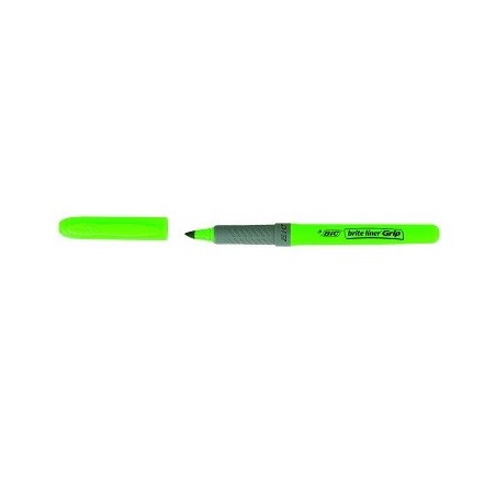 1460-MARCADOR FLUORESCENTE HIGHLIGHTER GRIP TRAZO 1,5-3,3MM. VERDE BIC 811932