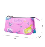 14603-ESTUCHE ESCOLAR TRES COMPARTIMENTOS GATOS ASTRONAUTAS TOTTO AC52ECO012-2310Z-9I9