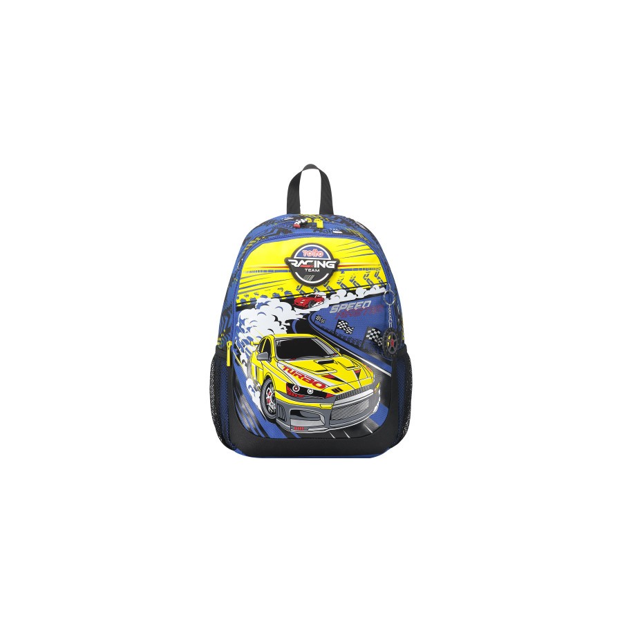 14619-MOCHILA ESCOLAR MEDIANA DE CARRERAS DE COCHES TOTTO MJ04VLC002-2310-6J7M