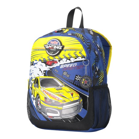 14620-MOCHILA ESCOLAR MEDIANA DE CARRERAS DE COCHES TOTTO MJ04VLC002-2310-6J7M