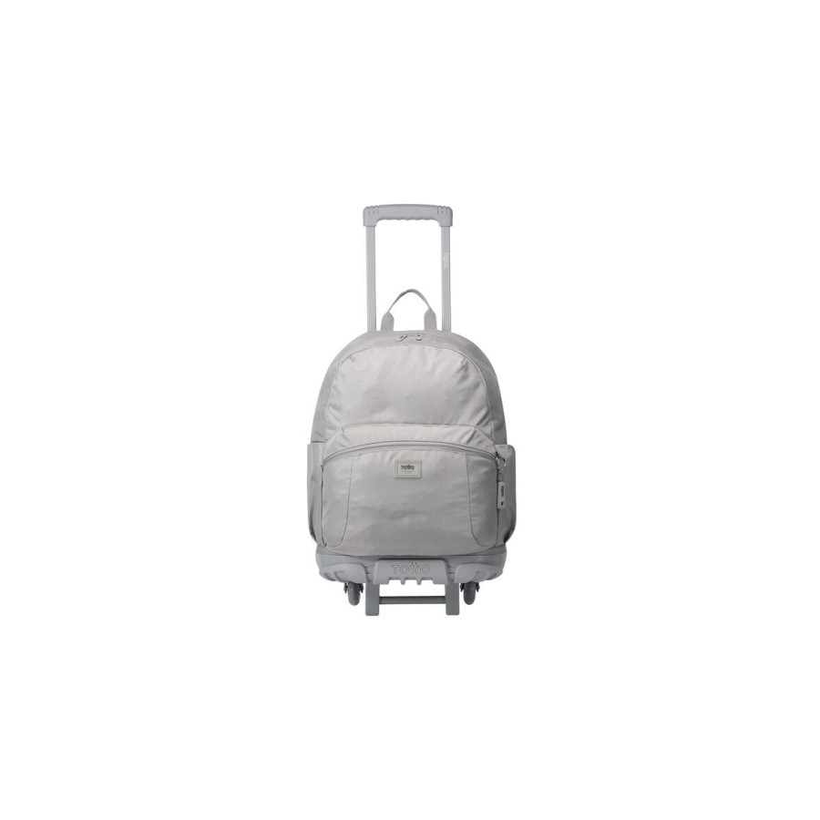14635-MOCHILA ESCOLAR CON RUEDAS COLOR GRIS - TRIK TOTTO MA03TKI003-23100-G78