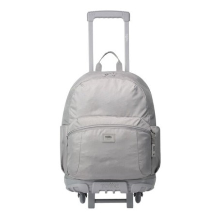 14635-MOCHILA ESCOLAR CON RUEDAS COLOR GRIS - TRIK TOTTO MA03TKI003-23100-G78