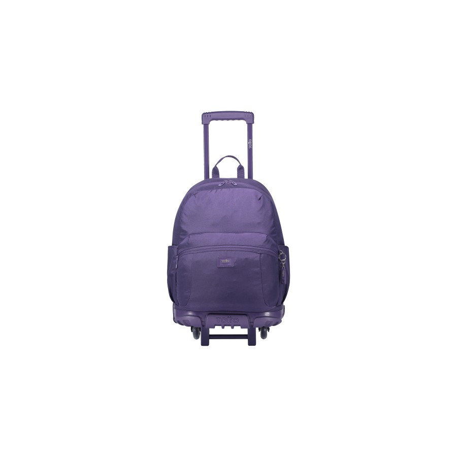 14639-MOCHILA ESCOLAR CON RUEDAS COLOR MORADO - TRIK  TOTTO MA03TKI003-23100-M4R