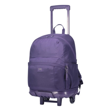 14640-MOCHILA ESCOLAR CON RUEDAS COLOR MORADO - TRIK  TOTTO MA03TKI003-23100-M4R