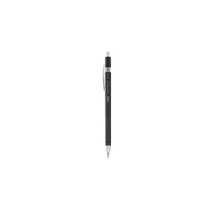 1465-PORTAMINAS RECARGABLE CRITERIUM PUNTA METALICA MINA 2MM. CUERPO NEGRO BIC 893278