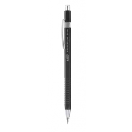 1465-PORTAMINAS RECARGABLE CRITERIUM PUNTA METALICA MINA 2MM. CUERPO NEGRO BIC 893278