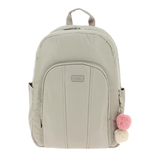 14737-MOCHILA ARLET BEIGE PARA PORTATIL 14" TOTTO MA04ARL001-22100-T11