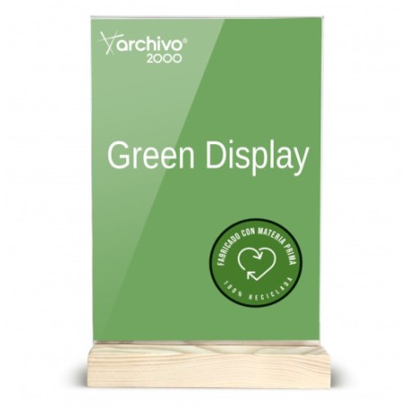 14750-EXPOSITOR SOBREMESA SOSTENIBLE GREENDISPLAY 4X21X33CM A4 ARCHIVO2000 15904M1 CS TP
