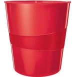 14782-PAPELERA LEITZ WOW CAPACIDAD 15 LITROS ROJO LEITZ 52781026