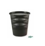 14798-PAPELERA REJILLA 12 L COLOR NEGRO PLASTICO RECICLADO Y RECICLABLE FAIBO 307R2