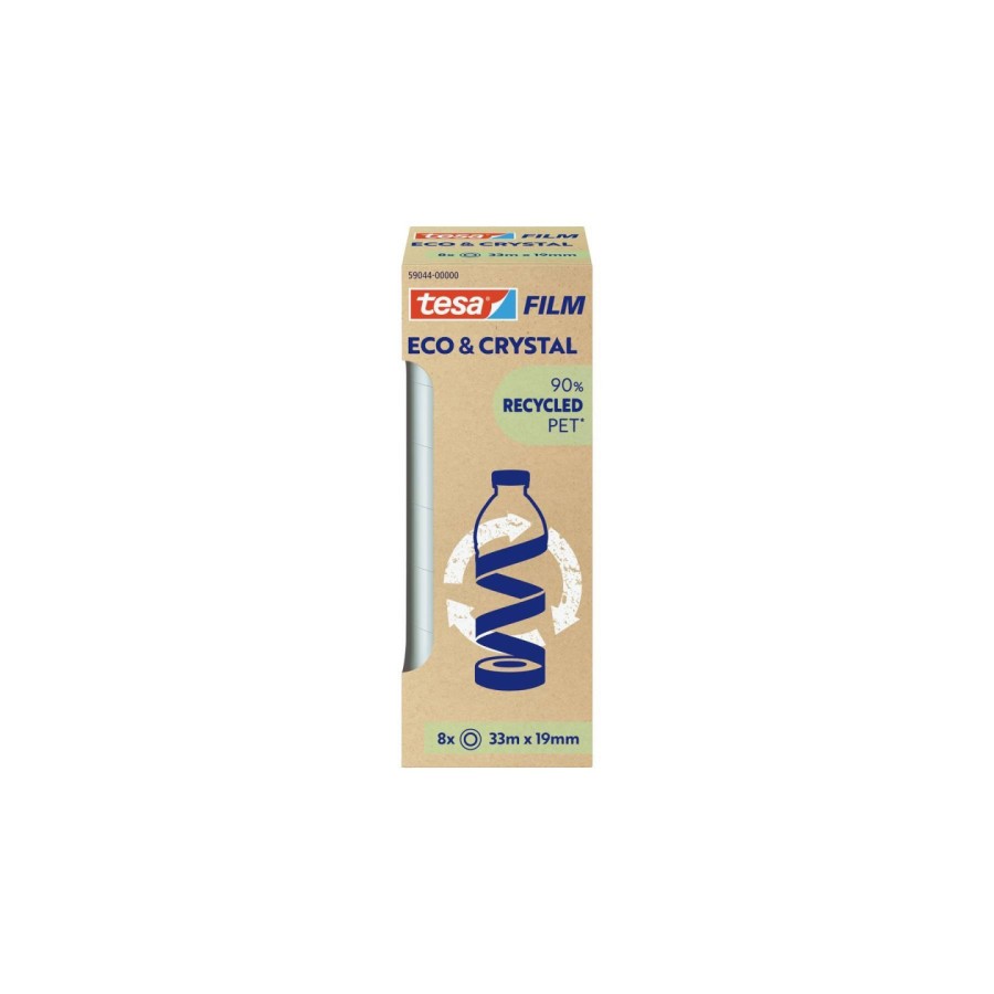 14806-PACK 8 CINTAS ADHESIVAS TESAFILM ECO 33:19  TOWER TESA TAPE 59044-00000-00