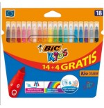 14874-ESTUCHE ROTULADORES FORMATO ESPECIAL 18 UDS KID COULEUR BIC 9375092