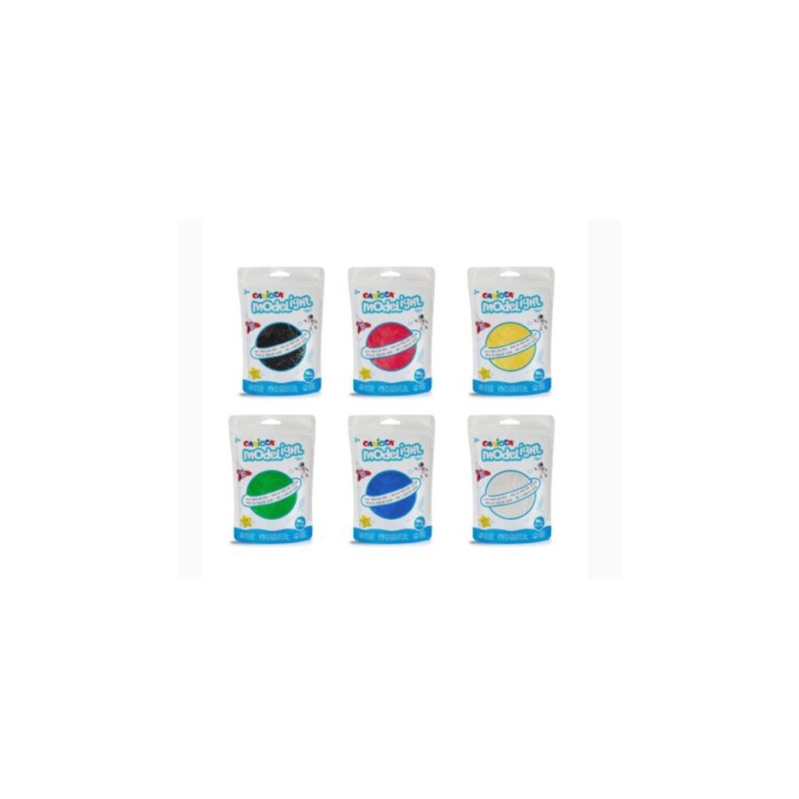 14875-ESTUCHE 6 UDS PASTA DE MODELAR CARIOCA MODELIGHT 100G VARIADAS CARIOCA 52005