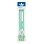 14882-REGLA 20 CM TRANSPARENTE SERIE NEW LOOK, VERDE MILAN 357801NL