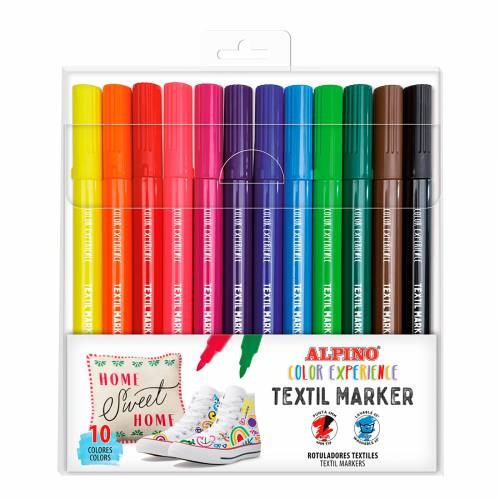 14885-ESTUCHE 10 ROTULADORES COLOR EXPERIENCE DECOR TEXTIL ALPINO AR001089