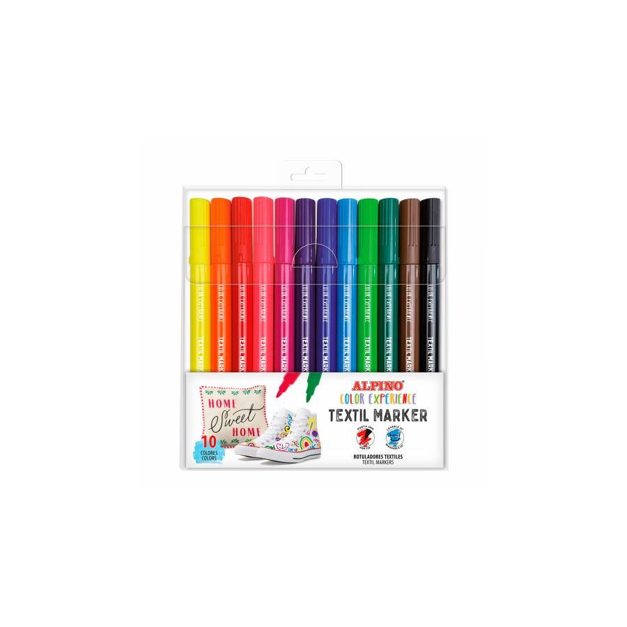 14885-ESTUCHE 10 ROTULADORES COLOR EXPERIENCE DECOR TEXTIL ALPINO AR001089