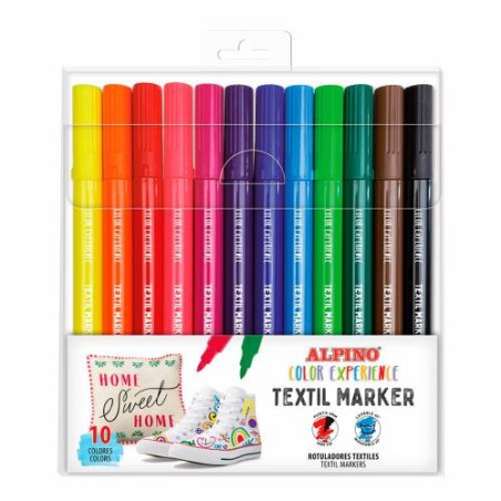 14885-ESTUCHE 10 ROTULADORES COLOR EXPERIENCE DECOR TEXTIL ALPINO AR001089